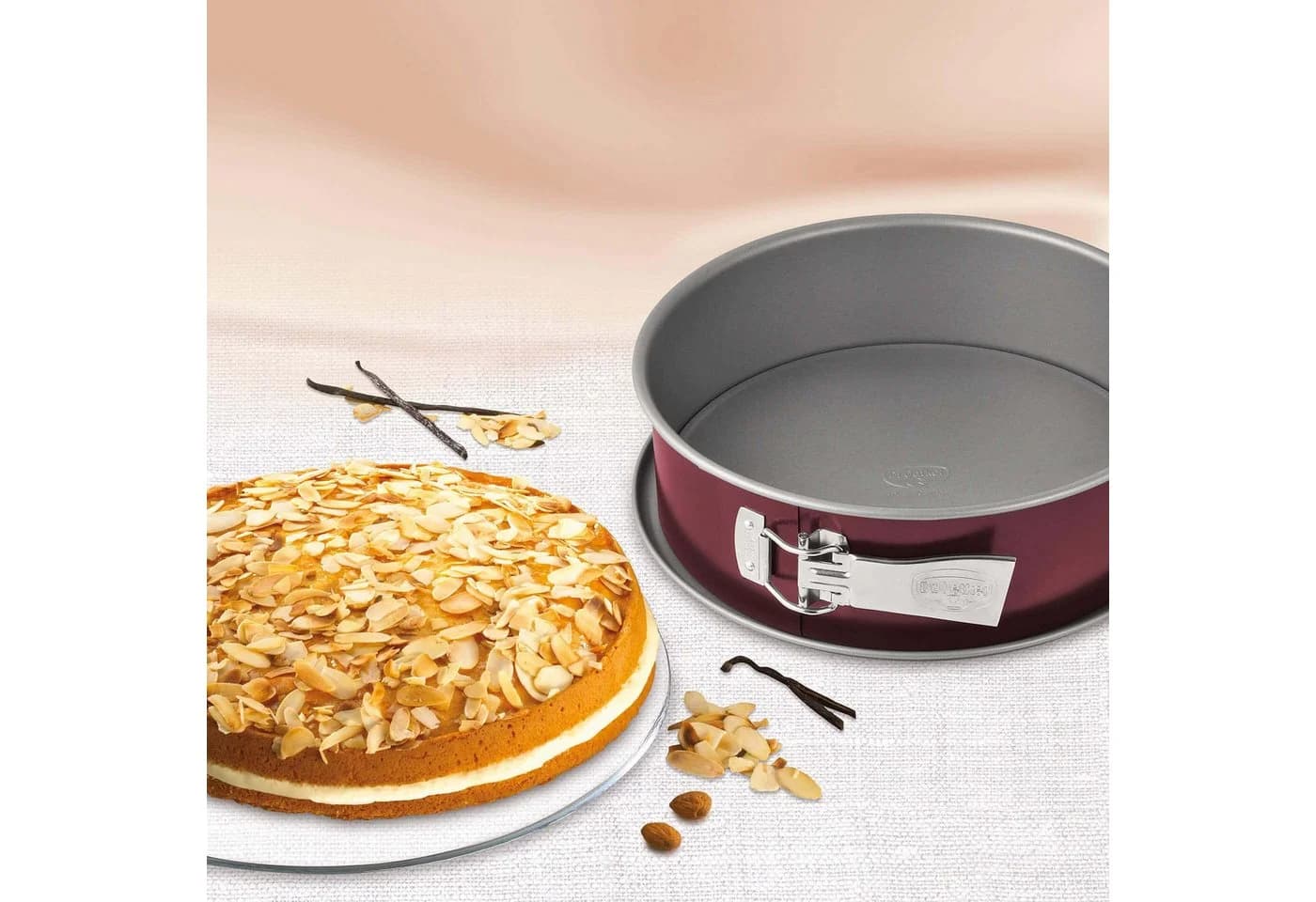 Dr. Oetker Springform Back-Liebe Bicolor 28 cm mit Auslaufschutz