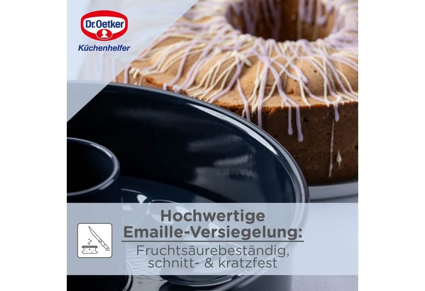 Dr. Oetker Garantieform Ø 28cm Emaille Nachtblau - Bild 5