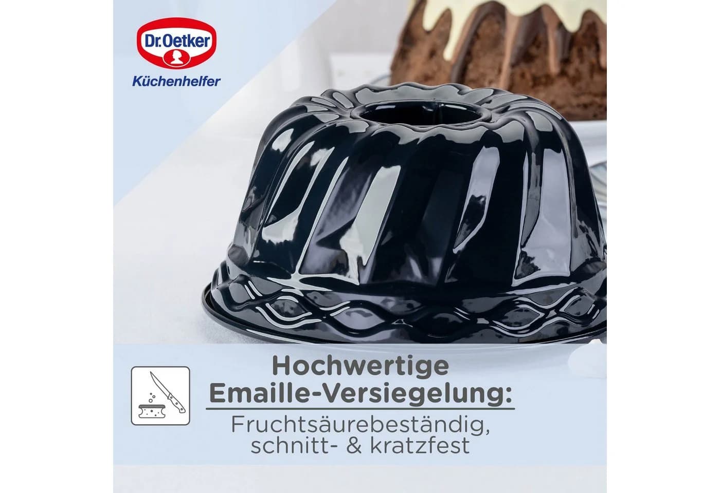 Dr. Oetker Gugelhupfform Emaille Nachtblau Premium - Bild 5