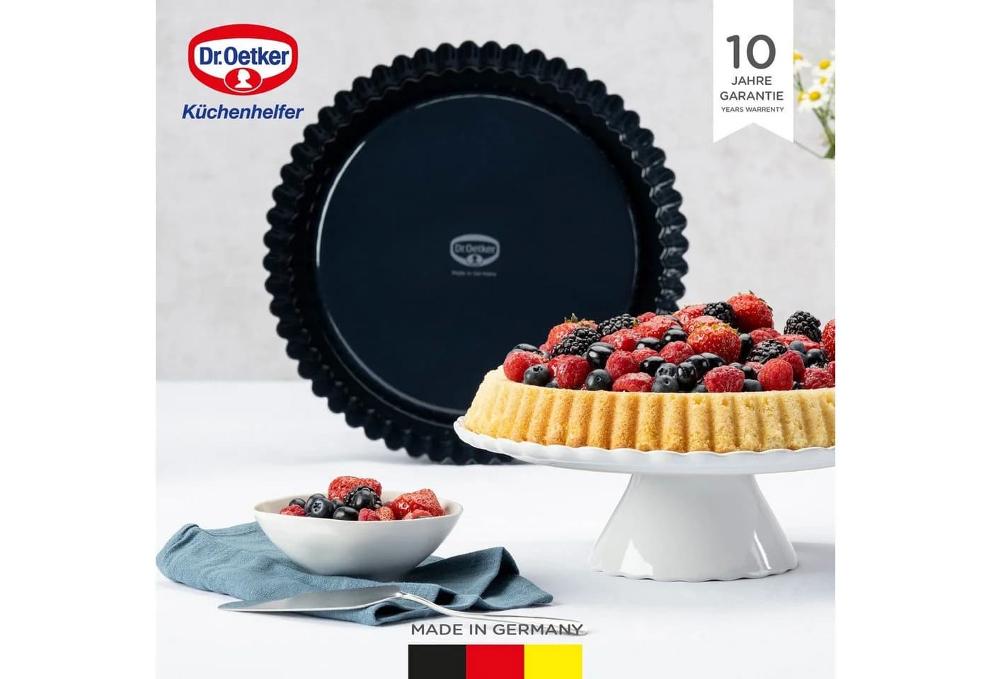 Dr. Oetker Obstkuchenform Emaille Ø 28 cm Nachtblau - Bild 3