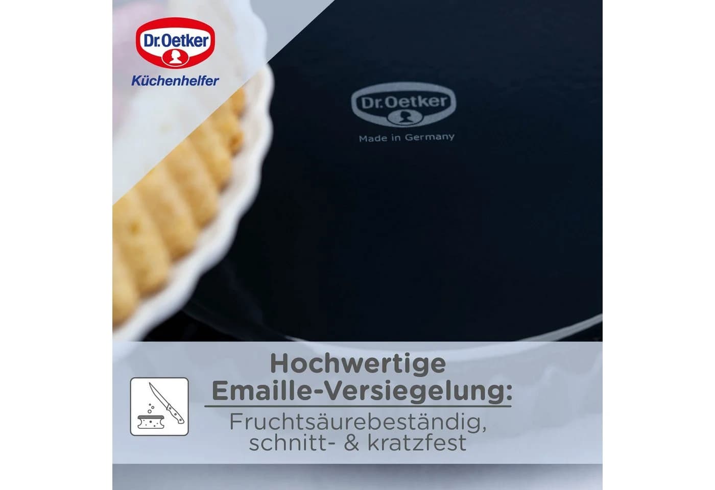 Dr. Oetker Obstkuchenform Emaille Ø 28 cm Nachtblau - Bild 5