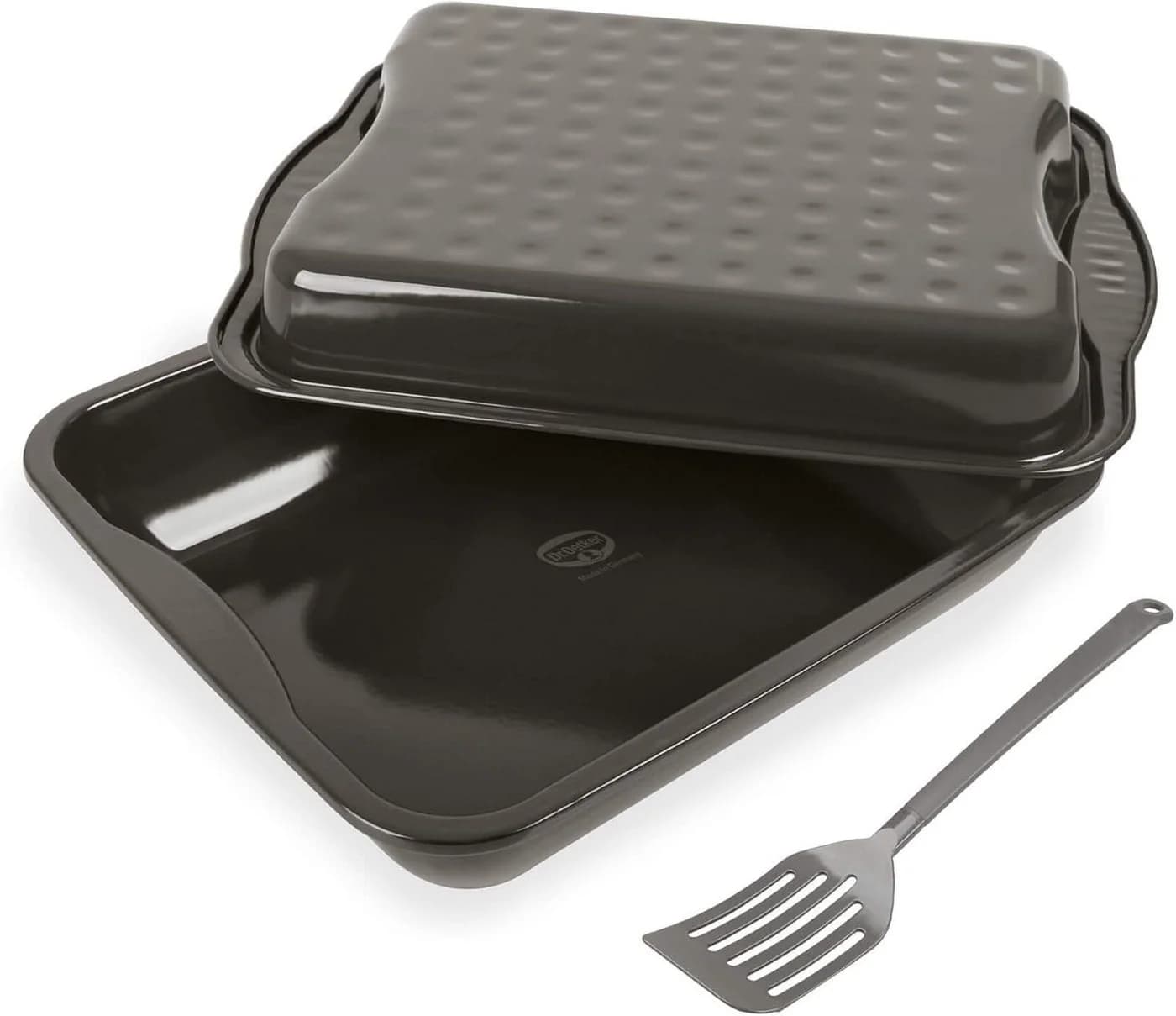 Dr. Oetker EXCLUSIVE XXL Bräter mit Deckel Emaille 42x34cm - Bild 2