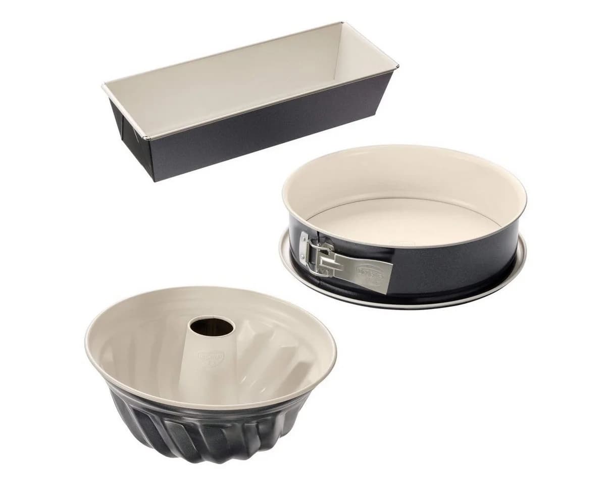Dr. Oetker Backformen-Set 3-tlg. Back-Trend Stahlblech Creme/Anthrazit - Bild 3