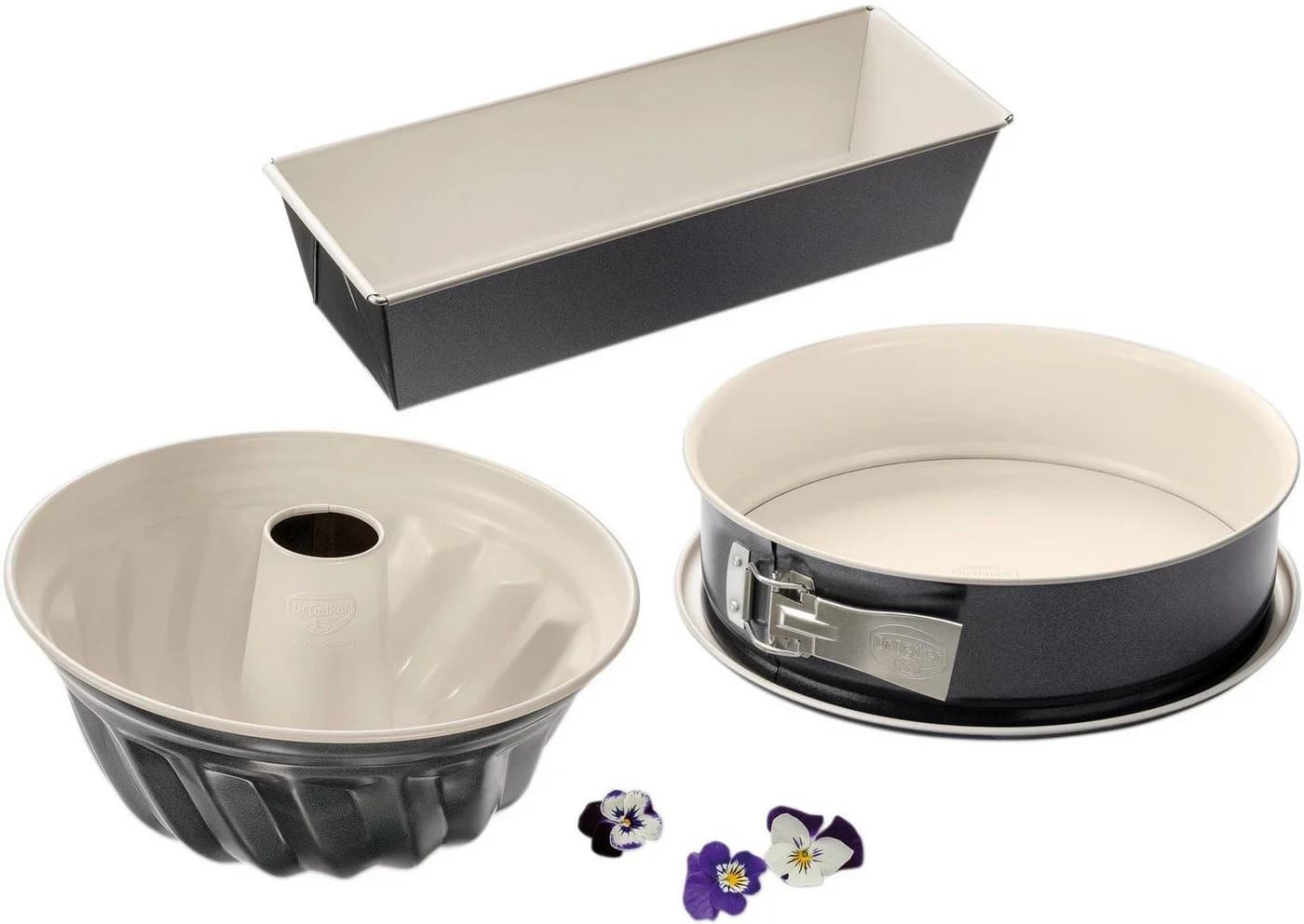 Dr. Oetker Backformen-Set 3-tlg. Back-Trend Stahlblech Creme/Anthrazit - Bild 4
