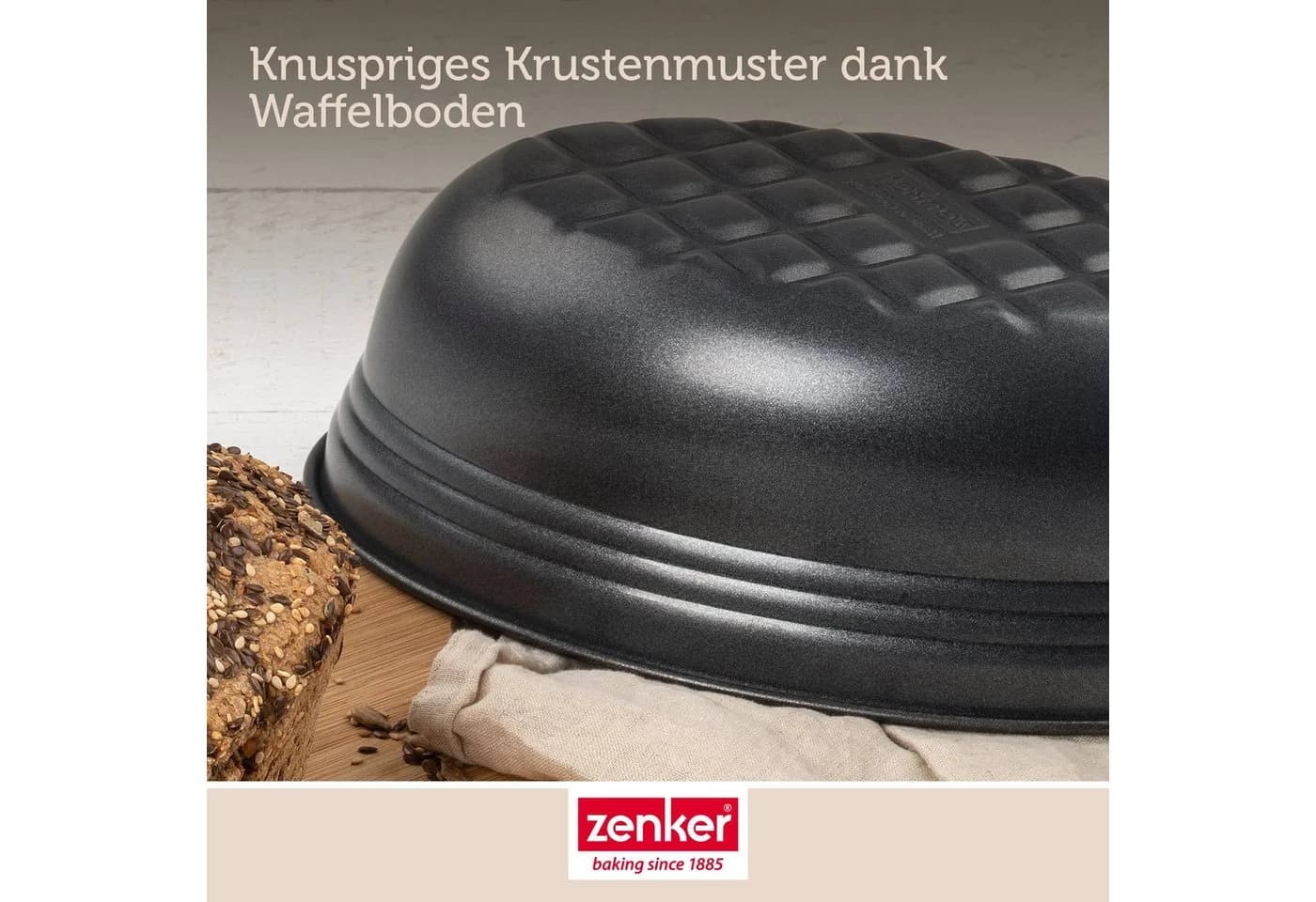 Zenker Brotbackform Oval Antihaftbeschichtet Schwarz - Bild 5