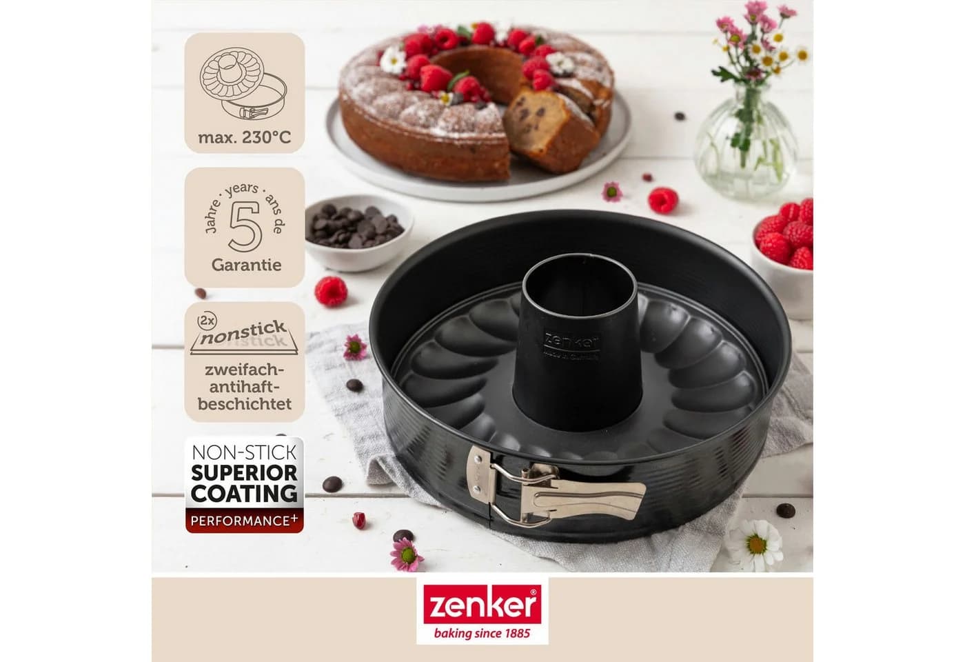 Zenker Springform Perfect Black Ø 26 cm Antihaft