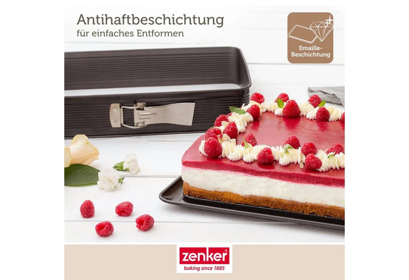 Zenker Springform Anthrazit Metall Rechteckig Antihaftbeschichtet - Bild 5