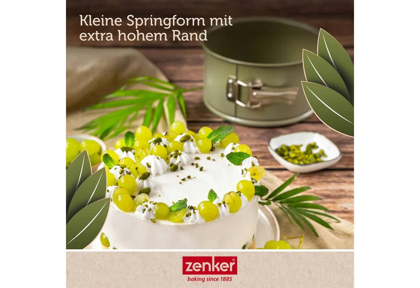 Zenker Springform 18 cm mit hohem Rand Antihaftbeschichtung Sparkling Green - Bild 5