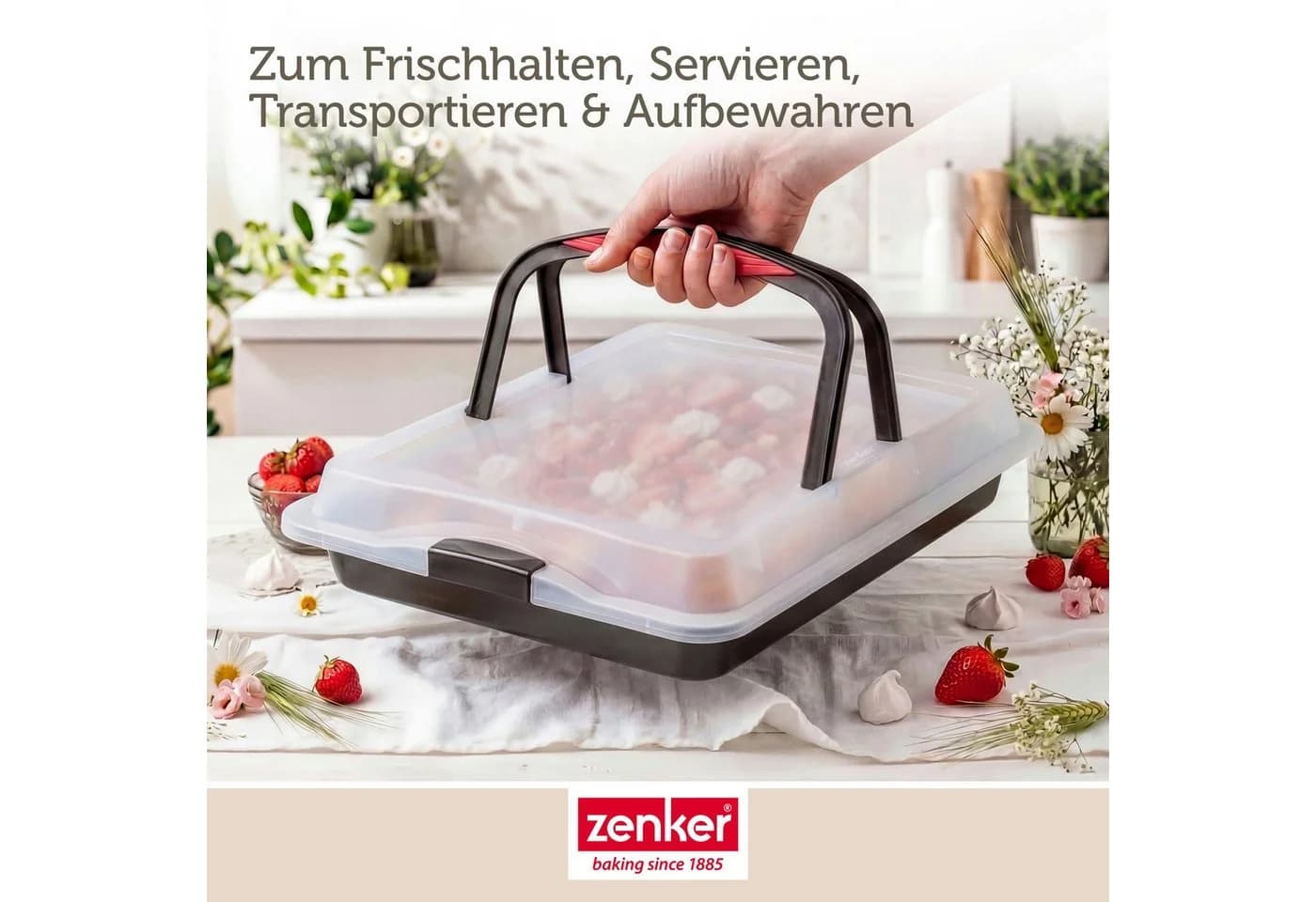 Zenker Backblech Anthrazit Metall Rechteckig Antihaftbeschichtet - Bild 4