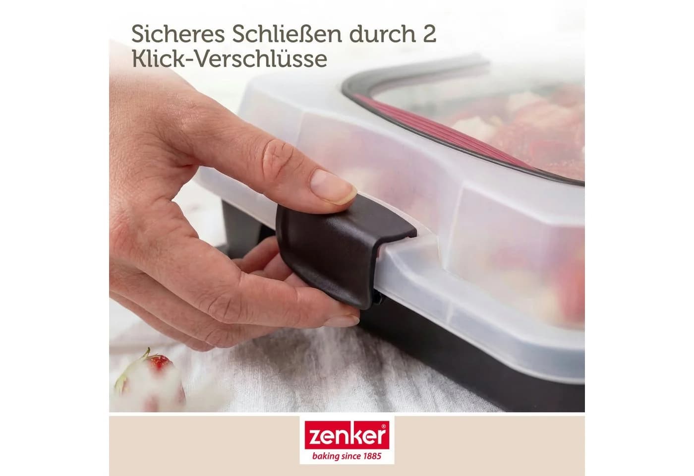 Zenker Backblech Anthrazit Metall Rechteckig Antihaftbeschichtet - Bild 5