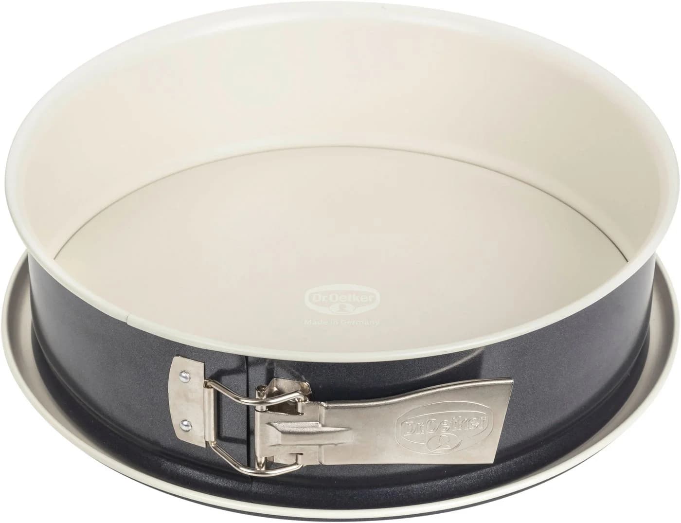 Springform aus Stahlblech und Keramik, Anthrazit/Creme, 28 cm - Bild 2