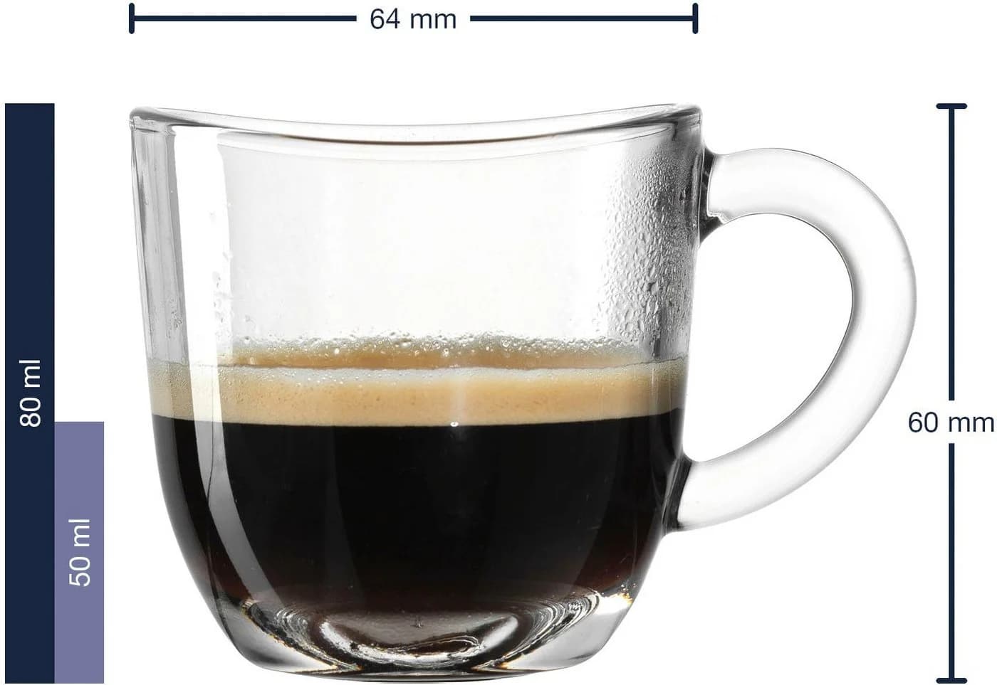 Leonardo Espressotasse NAPOLI 6er-Set Glas Transparent - Bild 4