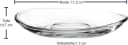 LEONARDO Untertasse Napoli 6er Set Glas Oval Weiß Bild 4