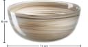 Leonardo Schale ALABASTRO 4er-Set Glas Beige Grau Schwarz Braun Bild 5