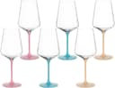 Leonardo Weinglas BRERA 6er Set bunt rosa gelb blau Bild 2