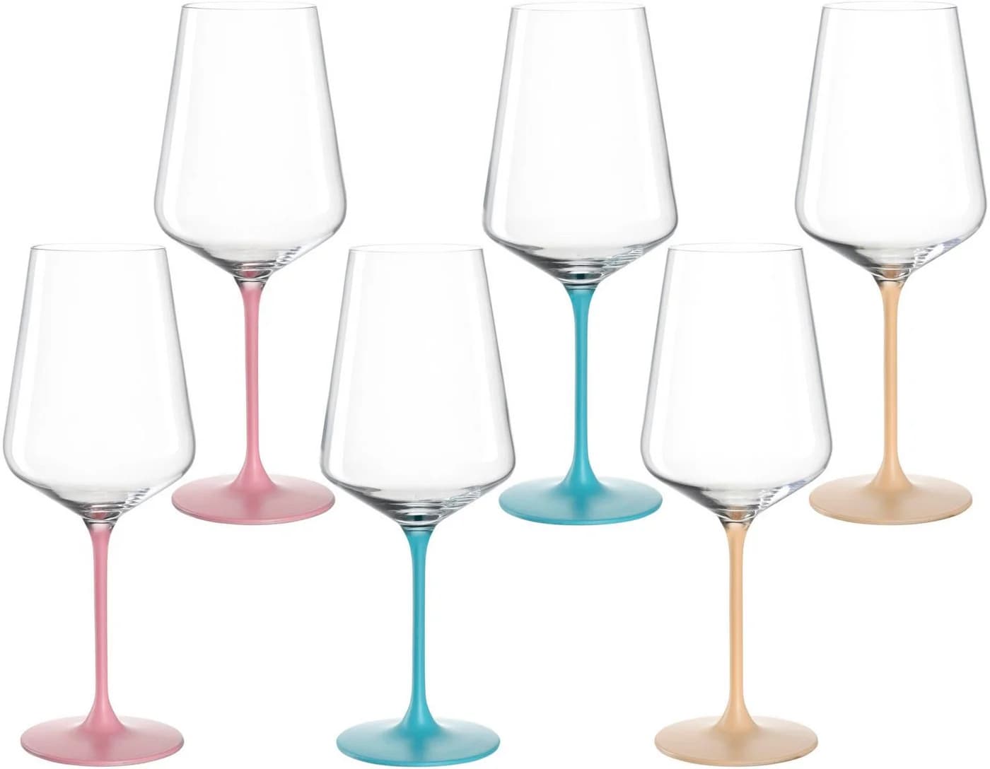 Leonardo Weinglas BRERA 6er Set bunt rosa gelb blau - Bild 2