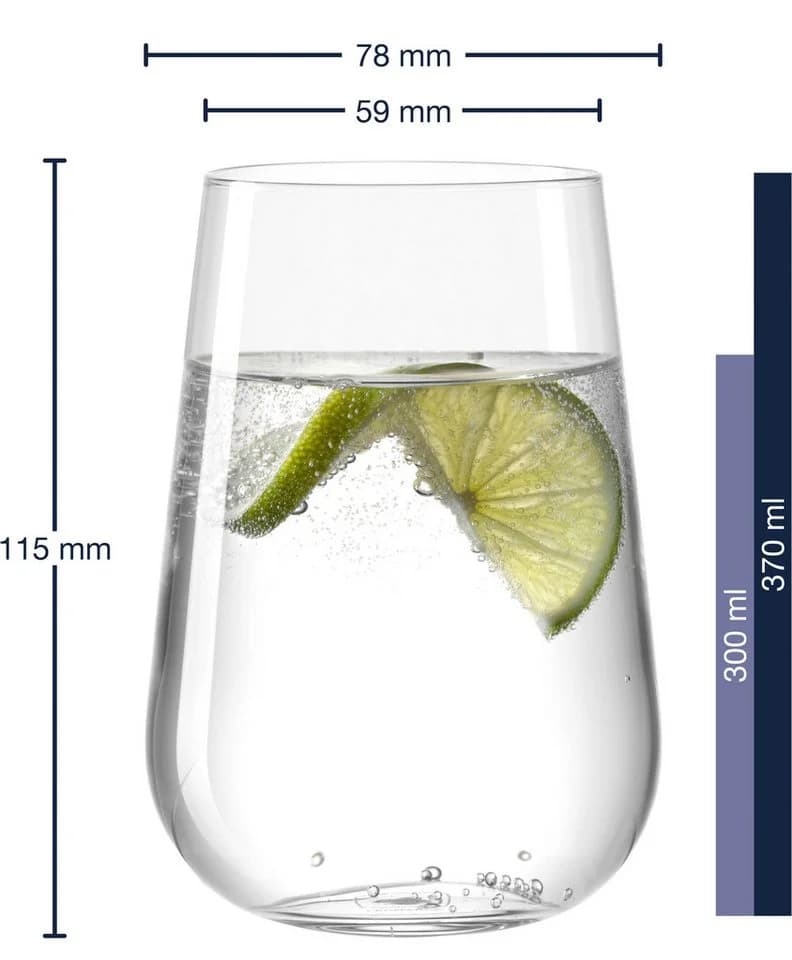 Leonardo Trinkglas Set PALADINO 6-teilig Kristallglas transparent - Bild 3