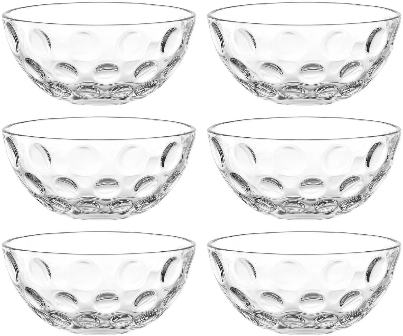 LEONARDO Schale CUCINA OPTIC 10 cm 6er-Set Glas Transparent - Bild 2