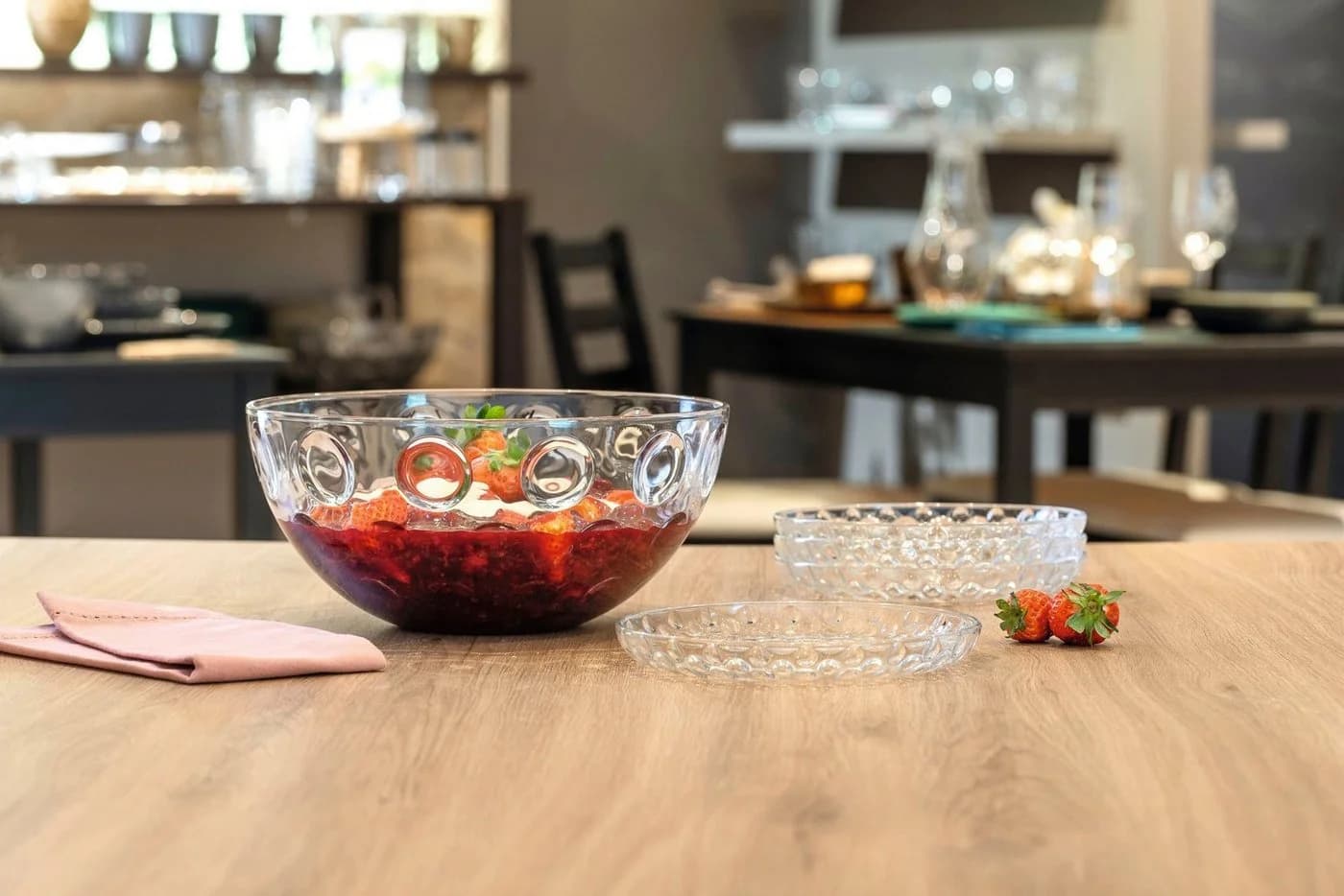 Leonardo Dessertteller Set 6-tlg. Cucina Optic Glas Klar