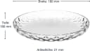 Leonardo Dessertteller Set 6-tlg. Cucina Optic Glas Klar Bild 3