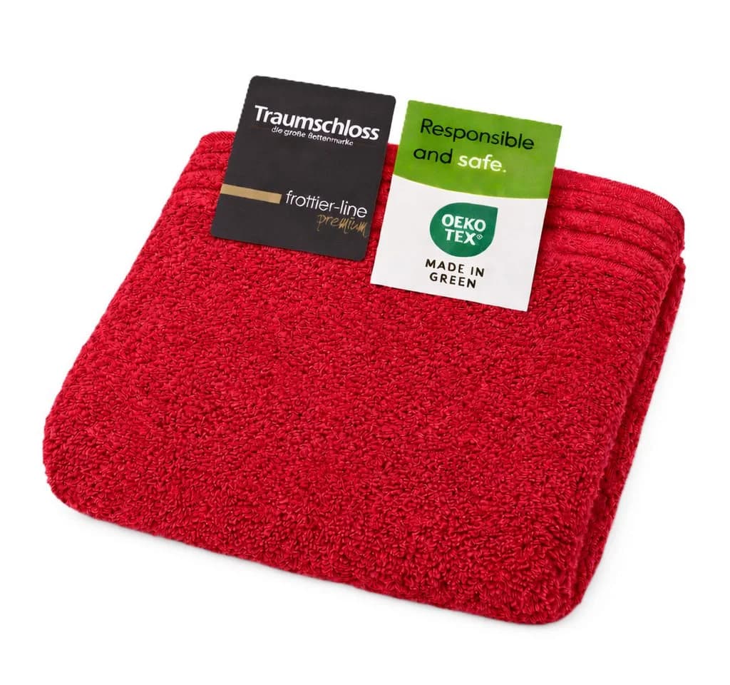Traumschloss Handtuch Premium-Line Frottier Rot 600g/m² - Bild 2