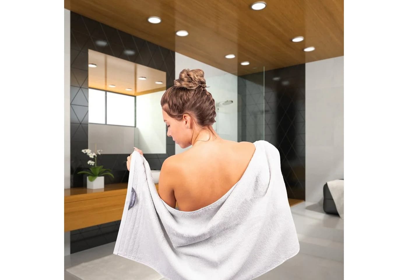 Traumschloss Duschtuch Premium-Line, Frottier, 100% ägäische Baumwolle - Bild 5