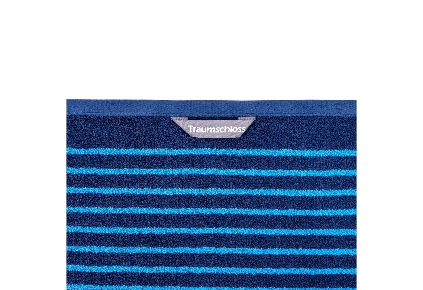 Traumschloss Duschtuch Stripes Frottier 100% Baumwolle Blau - Bild 3
