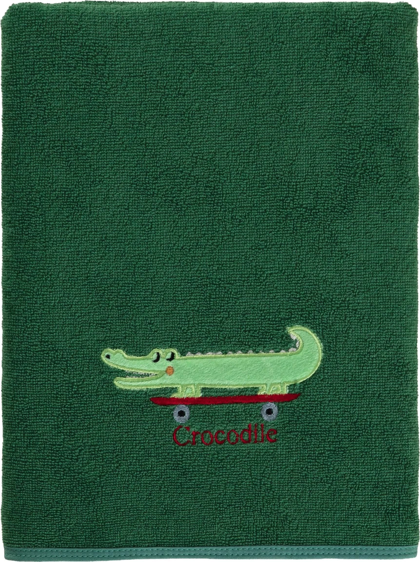 Grünes Frottier-Handtuch