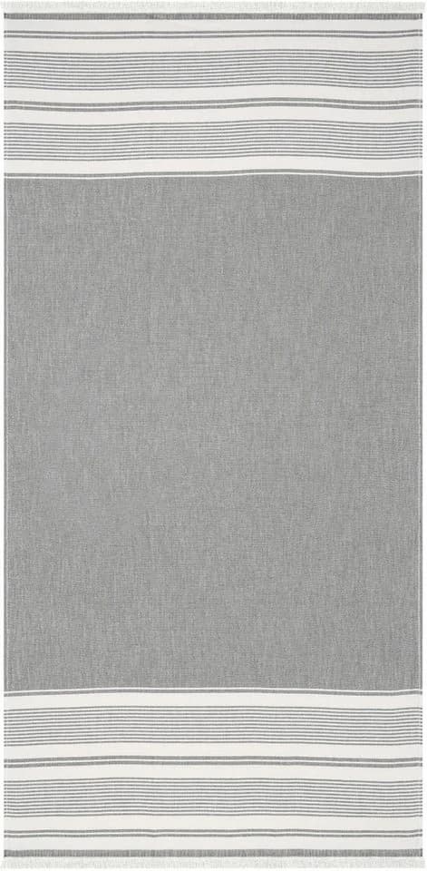 EGERIA Pestemal Strandtuch Dunkelgrau 80x180cm Baumwolle - Bild 2