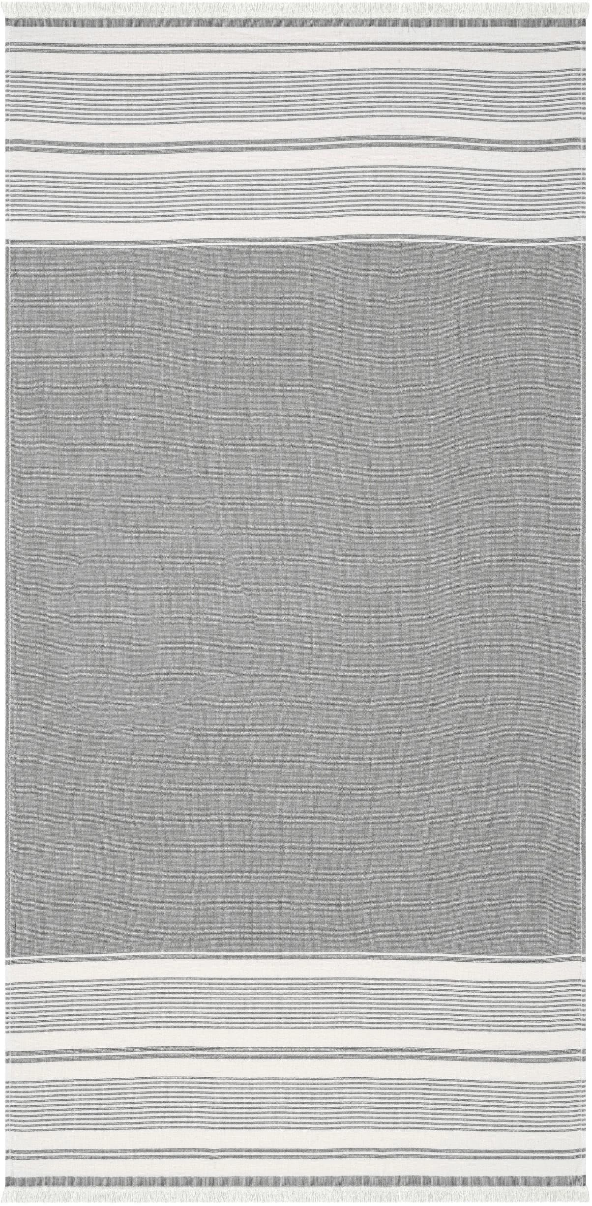 EGERIA Pestemal Strandtuch Dunkelgrau 80x180cm Baumwolle - Bild 4
