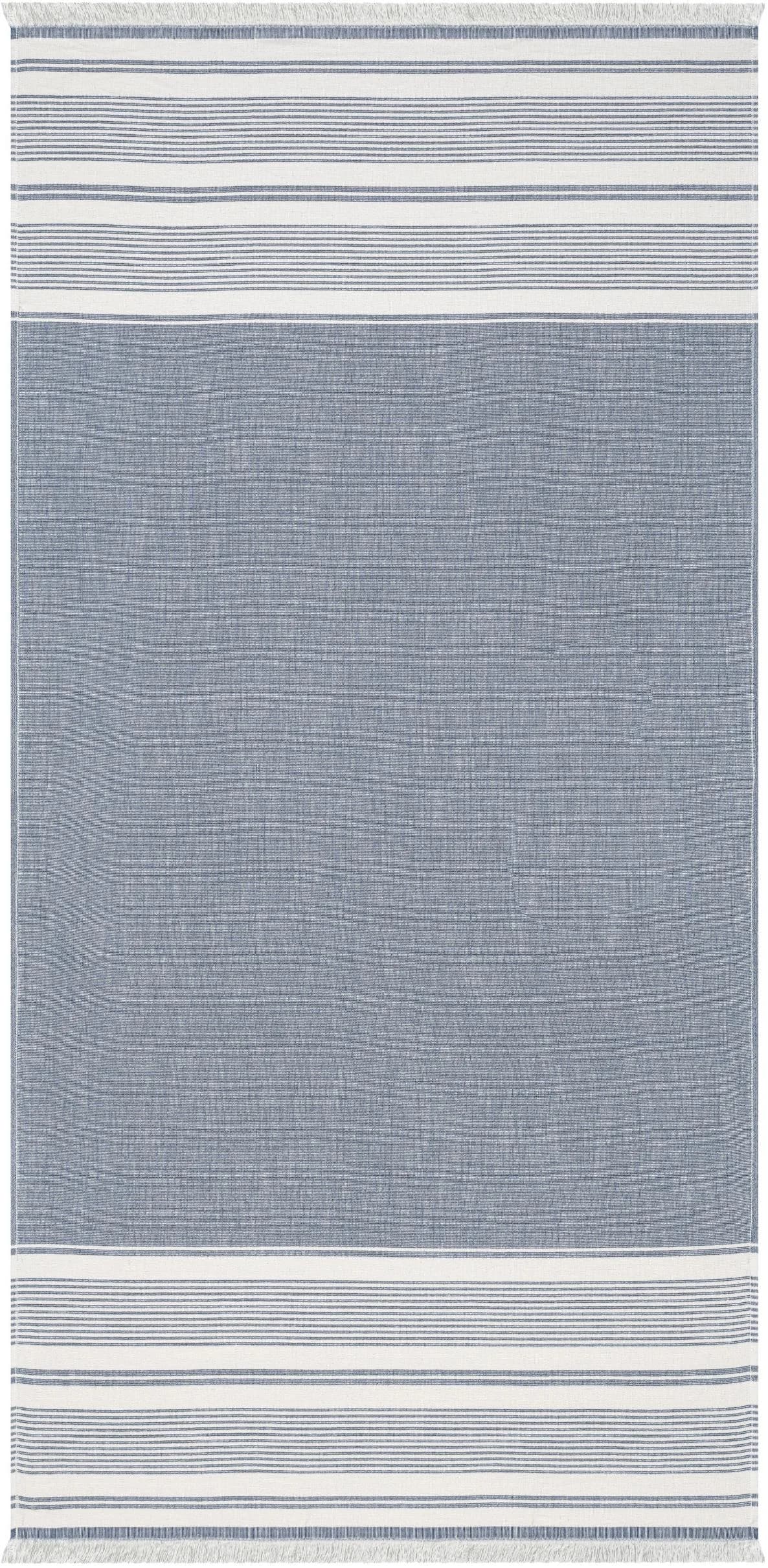 EGERIA Pestemal Strandtuch Dunkelblau 80x180cm Baumwolle - Bild 4