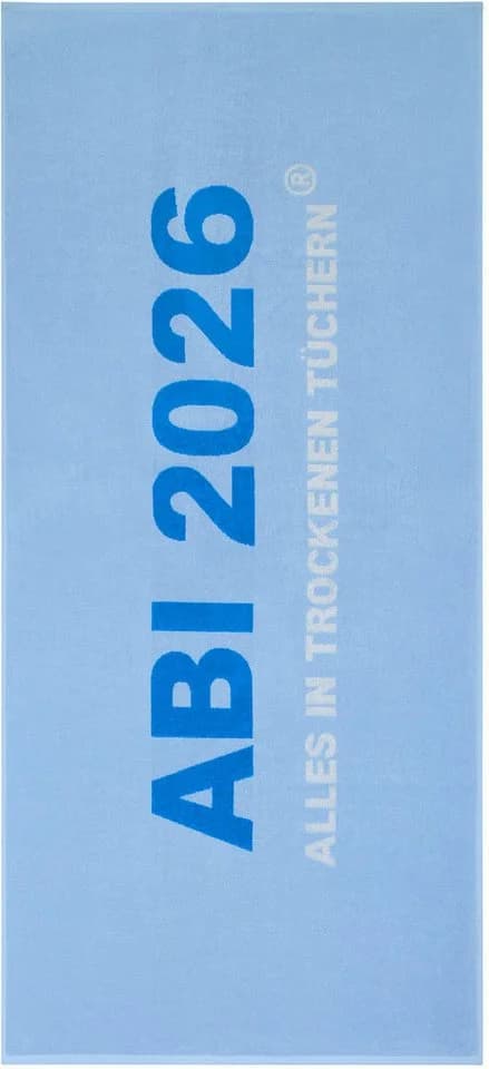 Egeria Strandtuch ABI 2026 Frottier 75x180 cm Blau - Bild 2