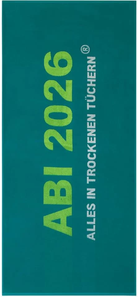 Egeria Strandtuch ABI 2026, Frottier, 75x180 cm, Grün - Bild 2