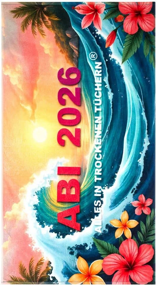 Strandtuch Egeria ABI 2026 Schwarz Frottiervelours 100% Baumwolle - Bild 2