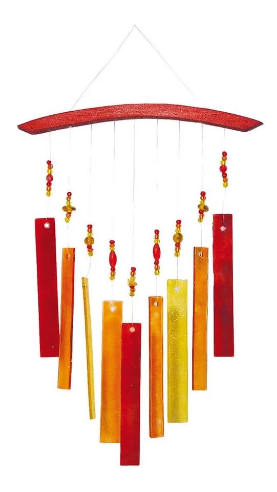 Saraswati Suncatcher Glas Rot-Orange Hängedekoration