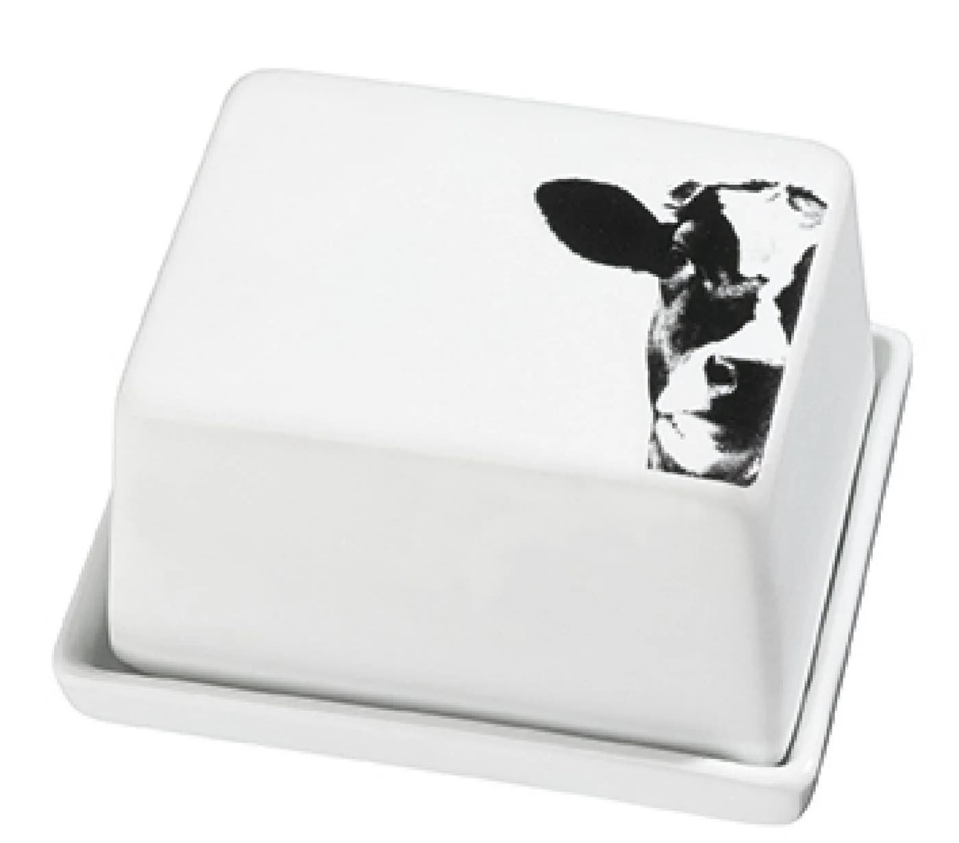 räder design stories Butterdose klein mit Kuhmotiv aus Porzellan