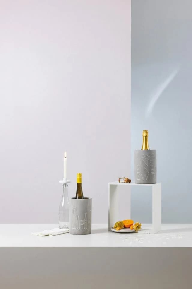 räder design stories Weinkühler Grau Beton