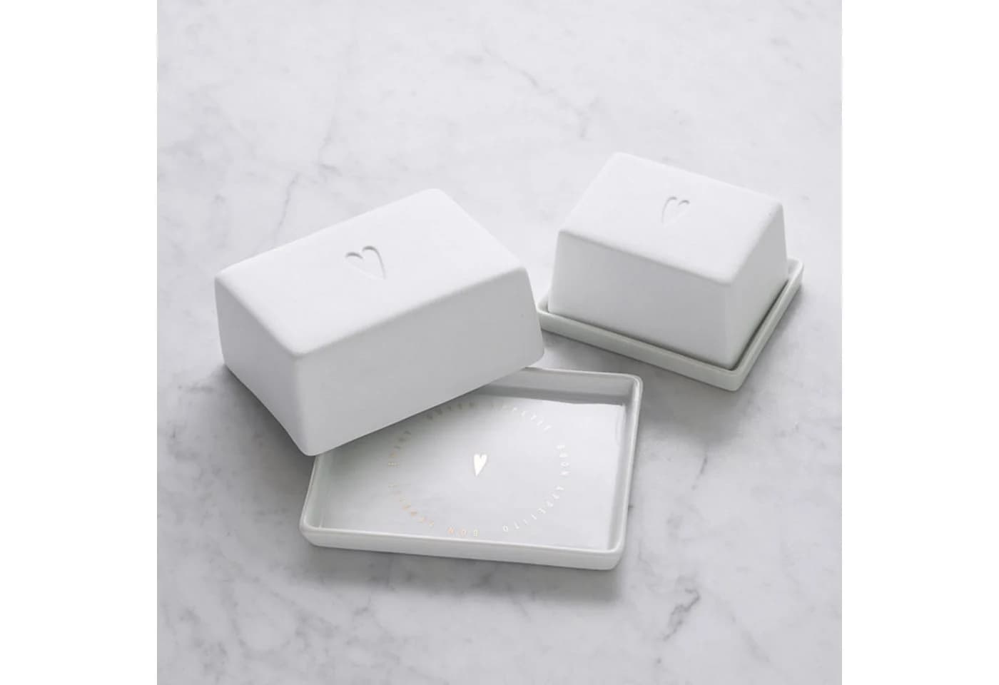 räder design stories Butterdose Herz Weiß Porzellan