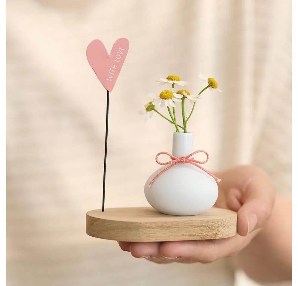 Räder Dekoobjekt Design Vase "With Love" Geburtstag