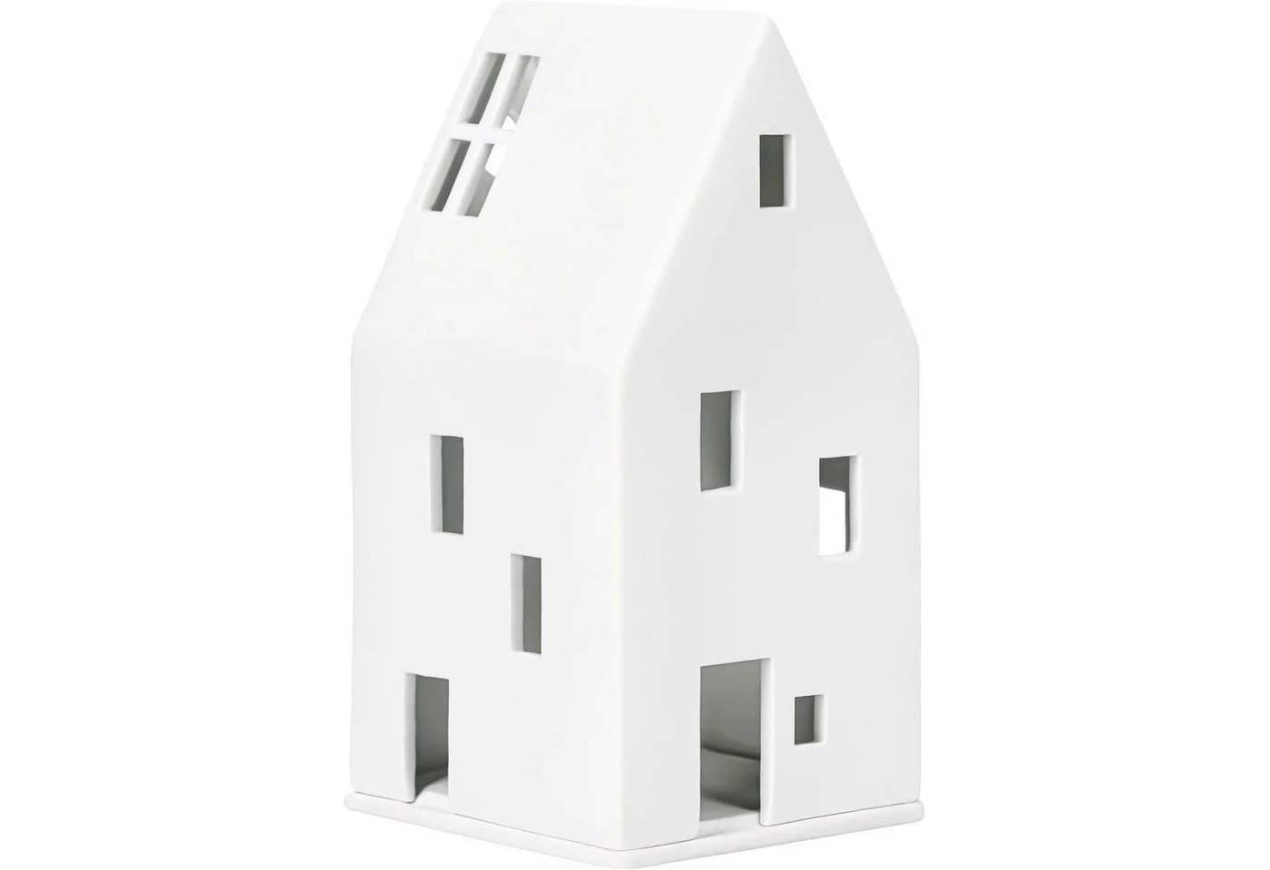 Räder Design Lichthaus Satteldach Teelichthalter Weiß Keramik - Bild 2