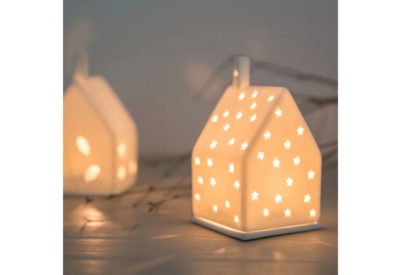 Räder Design Lichthaus Sterne Teelichthalter Weiß