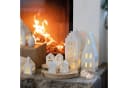 Räder Kerzenständer Teelicht Giebeldach Weiß Porzellan Bild 1