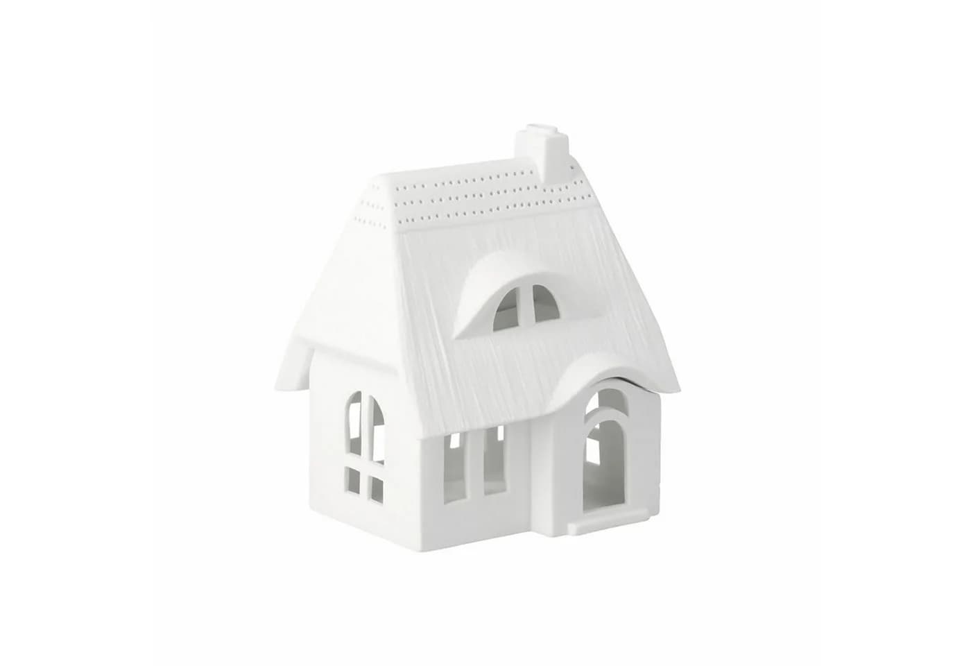 Räder Design Lichthaus Reetdachhaus Weiß Keramik Teelichthalter - Bild 2