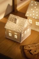 Räder Lichthaus Zuckerstangenhaus Weiß Porzellan LED Bild 5