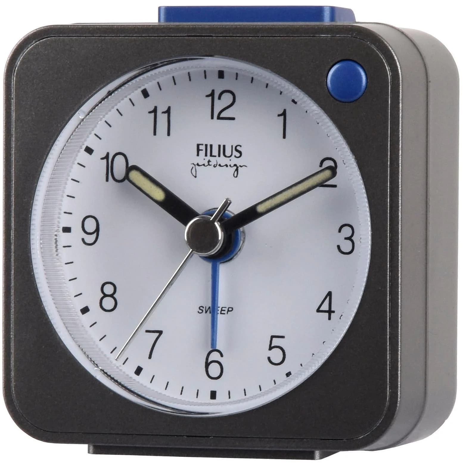 FILIUS ZEITDESIGN Quarzwecker Grau mit Snooze und Beleuchtung - Bild 3