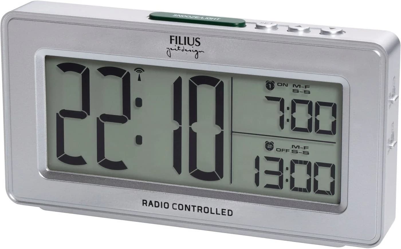 FILIUS zeitdesign Funkwecker 0532-19 Silberfarben - Bild 2