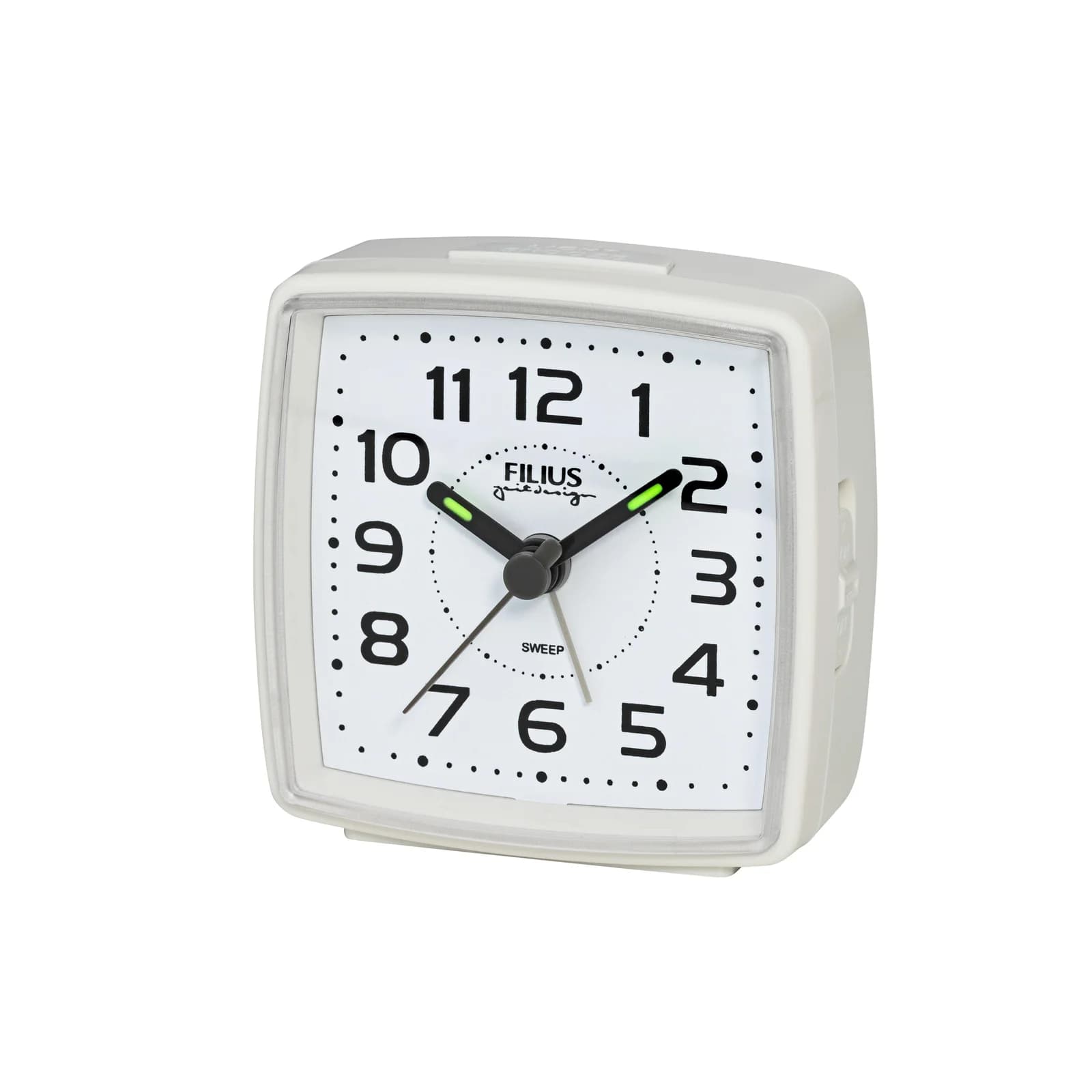 FILIUS zeitdesign Wecker Weiß Reisewecker Schlafzimmer Beleuchtung