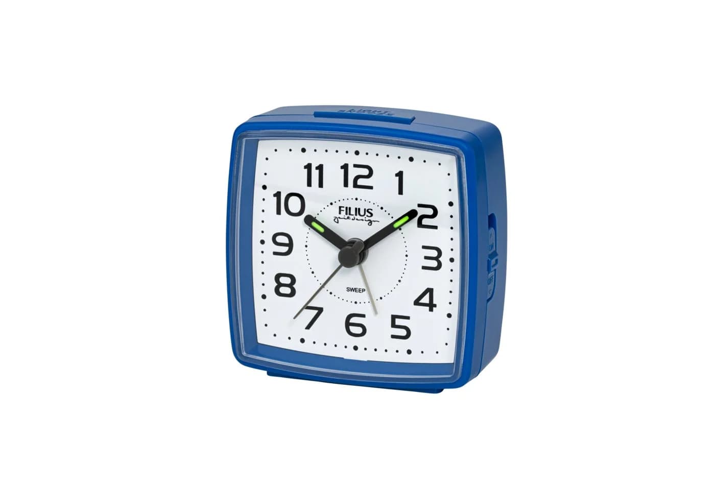 FILIUS zeitdesign Quarzwecker Reisewecker Blau Snooze