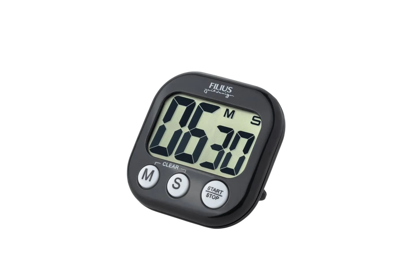FILIUS ZEITDESIGN Kurzzeitmesser Schwarz Digital mit Piepalarm
