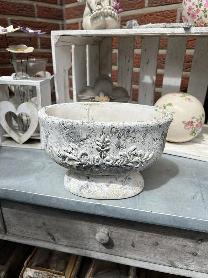 Exner Pflanzschale Valo Terracotta Shabby Chic Vintage 20 cm